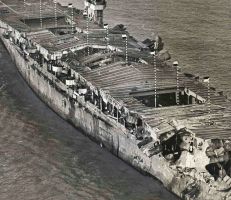 حطام سفينة حربية يظهر بعد 100 عام على غرقها ثم يختفي