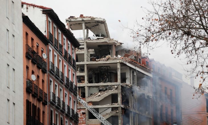 انفجار بالعاصمة الإسبانية مدريد (صور)